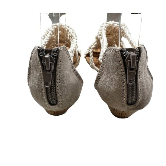 Jelly Pop Crochet Sandals Womens Size 5.5 Palermo Cork Sole Back Zipper Closure - Picture 6 of 9